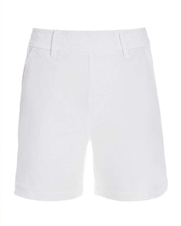 Twill Pull-On Five-Inch Short Pure White - Image 2