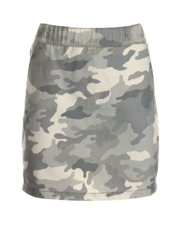 Gray Camo Racer Stripe Pull-On Skort Gray Multi - Image 2