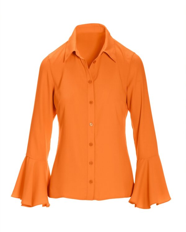 Alexa Flare Sleeve Shirt Nectarine - Image 2