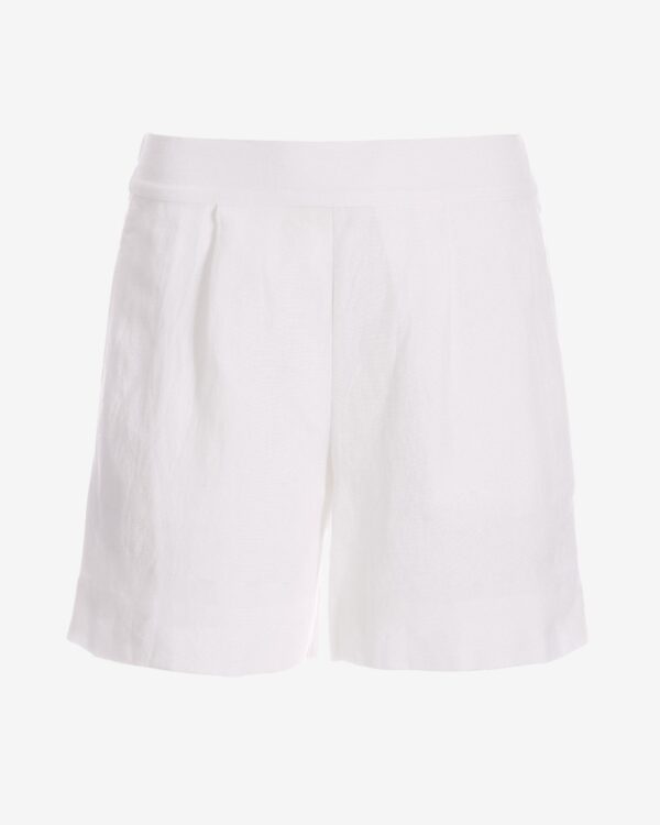 Effortless Pull-On Linen Short White - Image 2