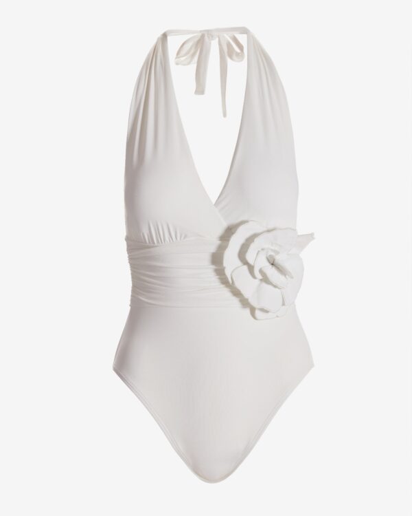 Flower Halter One Piece White - Image 2